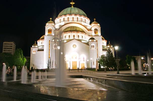 Sv.Sava by night, Belgrade