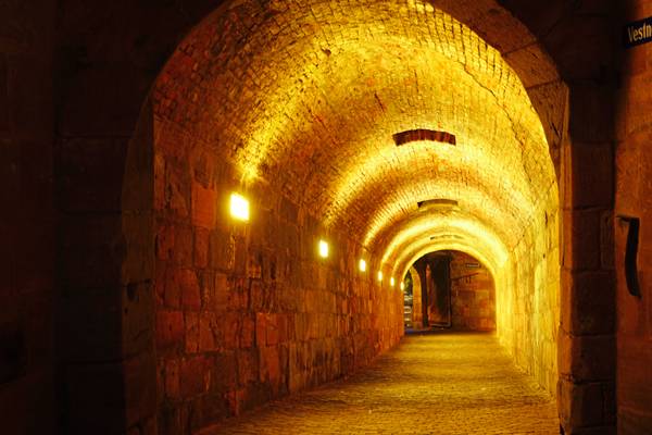 Nuremberg by night. Vestnertor tunnel