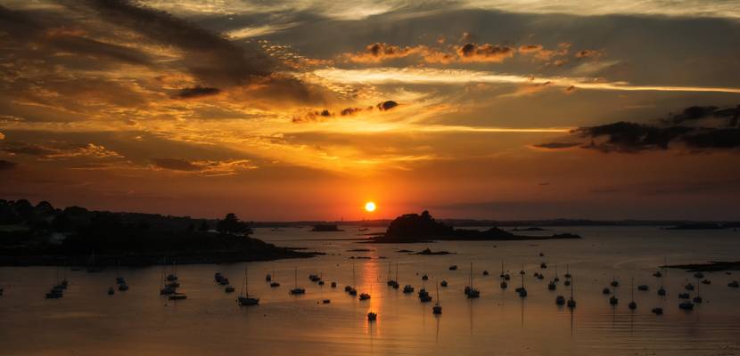 Sunset sur la Baie de Morlaix