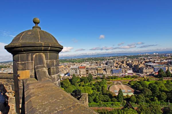 Edinburgh view from the Castle