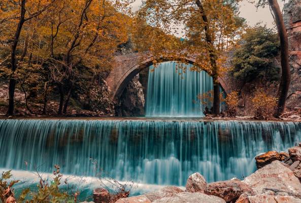 The beautiful waterfalls