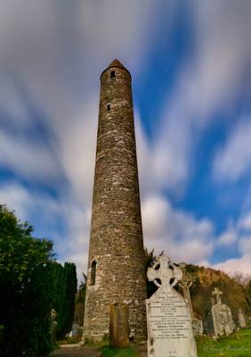 Round Tower, Glendalough, Co. Wicklow, Ireland.