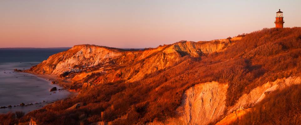 Sunset Warmth on Aquinnah Cliffs