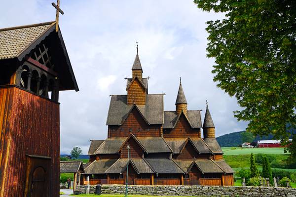 Wooden church from XIII century, Heddal, Norway