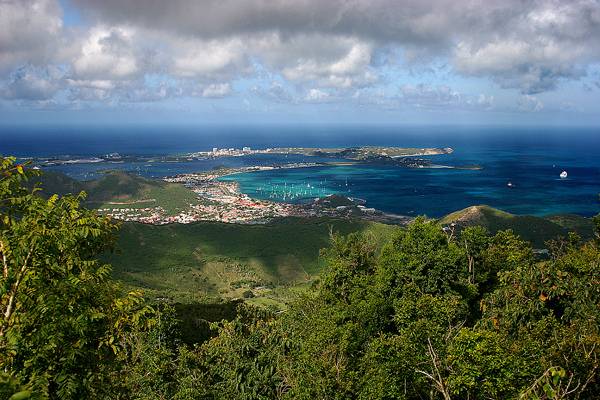St Martin from above