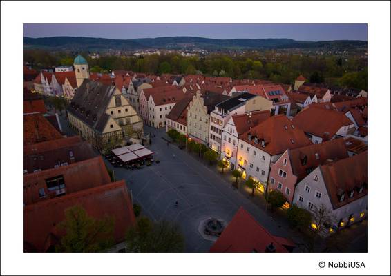 Day's last light over Weiden...