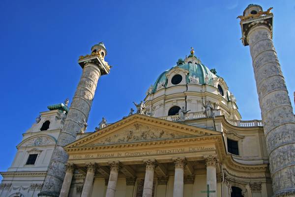 Karlskirche facade, Vienna