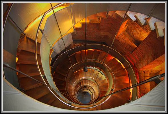 The "Helical Staircase" of the Mackintosh Tower.