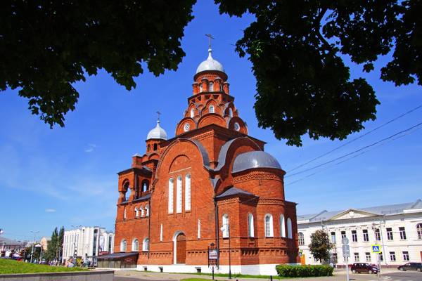 Trinity Church in a frame, Vladimir