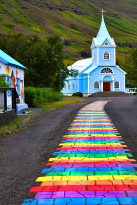 "The Blue Church" Seyðisfjörður Iceland