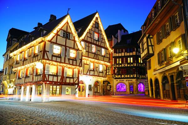 Colmar at the blue hour. Grand Rue