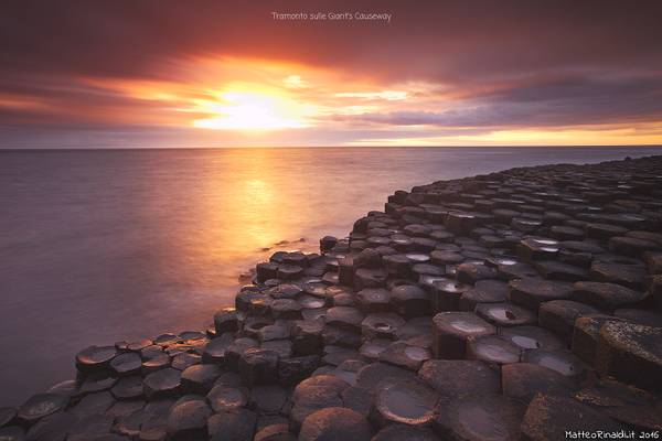 Tramonto sulle Giant's Causeway