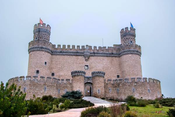castillo de manzanares el real, ducado de santillana, madrid.