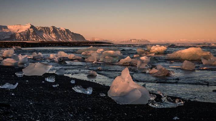 Iceland 2017 - Dusk at Jökulsárlón