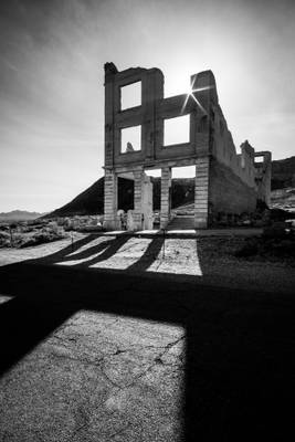 The ghost town - Rhyolite, United States - Black and white photography