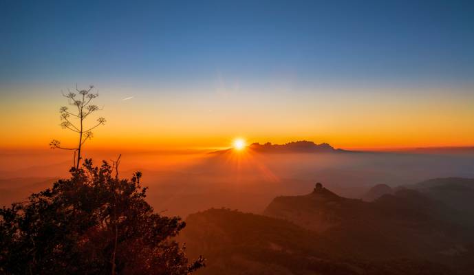 Sunset over Mt. Montserrat