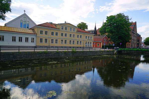 Reflecting in Fyris river, Uppsala, Sweden