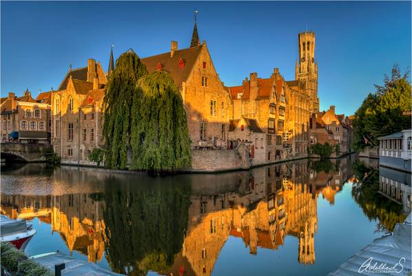 Early morning in Bruges, Belgium