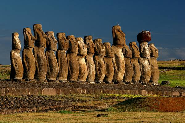 15 Moai of Ahu Tongariki
