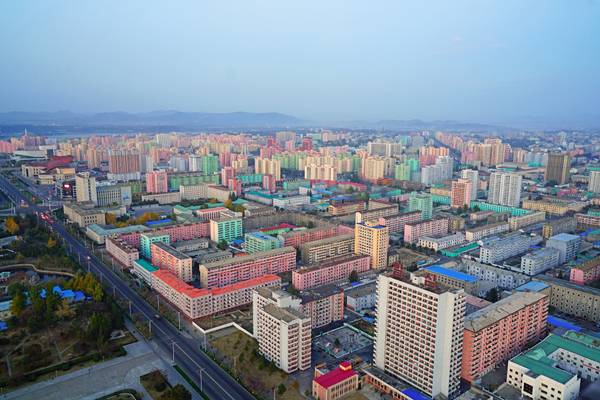 Pyongyang cityscape from Juche Tower, DPRK