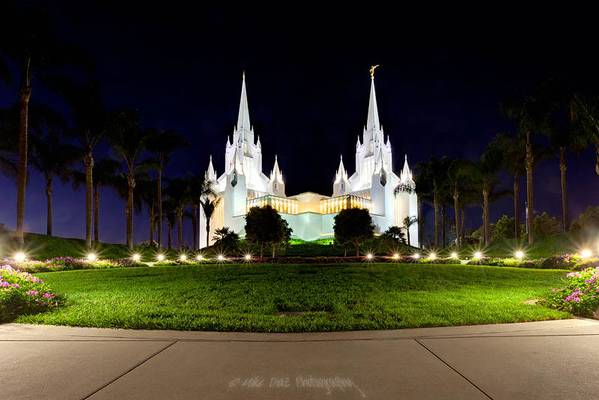 Blue Hour at the Mormon Temple