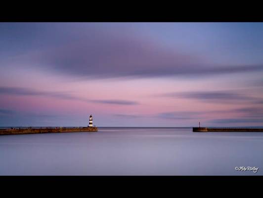 Seaham harbour evening light