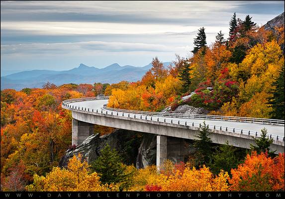 Linn Cove Viaduct - Blue Ridge Parkway Fall Foliage