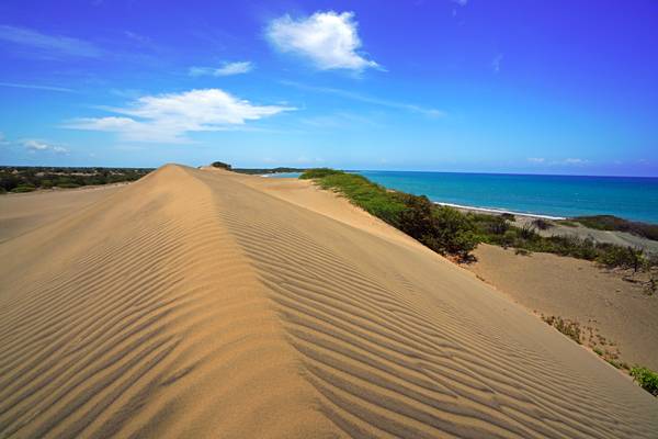 Fabulous view from the dune crest, Dunes of Baní, Dominican Republic