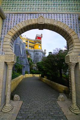 Door of Alhambra, Pena Palace of Sintra, Portugal