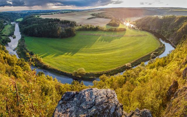 Romantická vyhlídka nad Berounkou