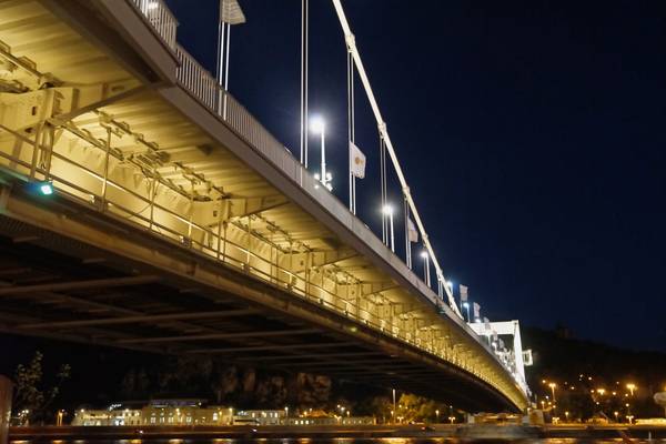 Elisabeth Bridge at night