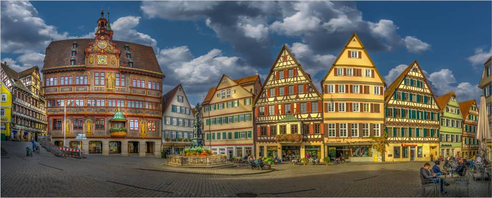 Tübingen, am Markt.