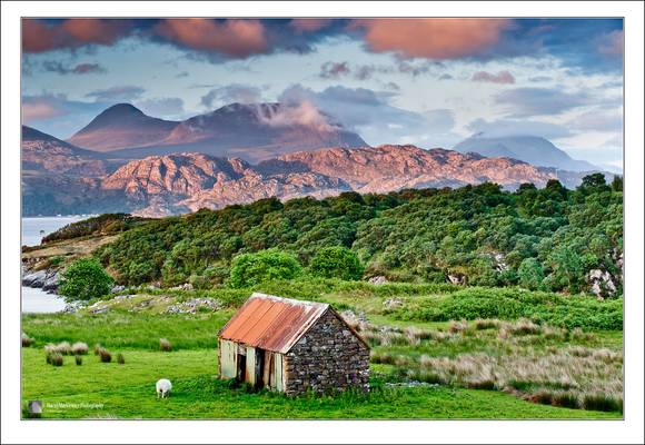 Arrina view on Beinn Aligin