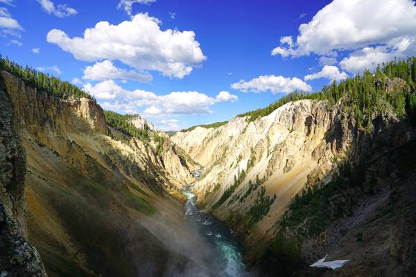 Grand Canyon of the Yellowstone from the Lower Falls, USA
