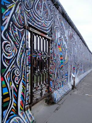 Remnants of the wall, East Side Gallery, Berlin, Germany