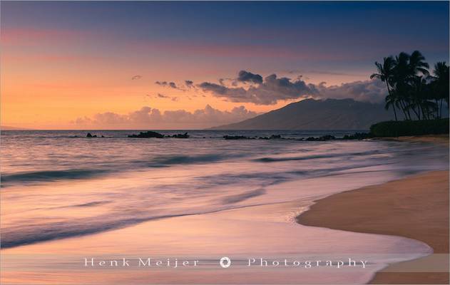 Sunset Poolenalena Beach - Maui - Hawaii