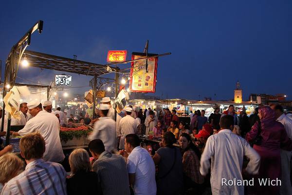 Marrakech - Food Stall on Djemaa el Fna