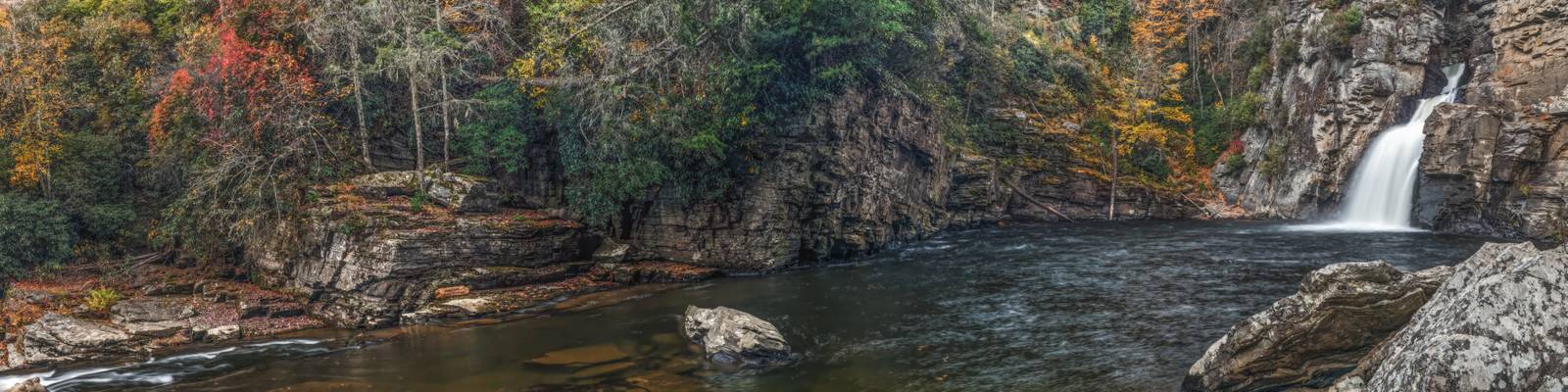 Autumn at the Linville Falls Plunge Basin