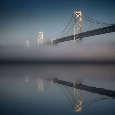 The Bay Bridge and Low Fog