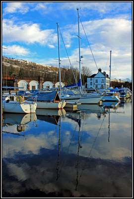 Reflections at Bowling Harbour.