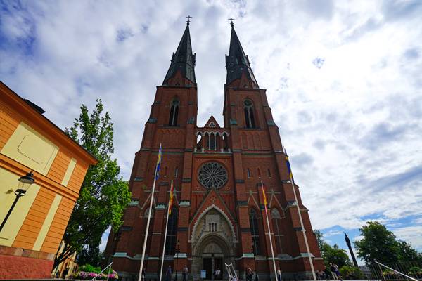 Uppsala Cathedral west front, Sweden