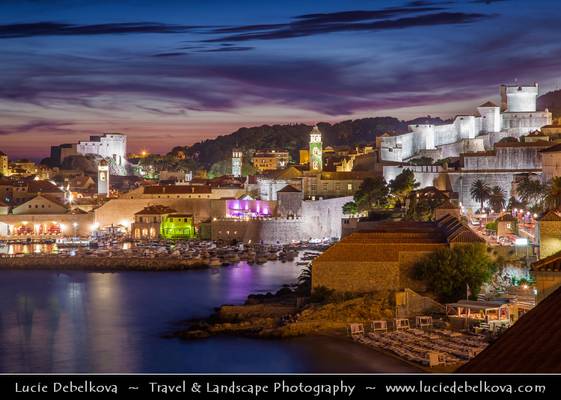 Croatia - Dubrovnik - Pearl of the Adriatic - Old Mediterranean city on the Adriatic Sea coast in the extreme south of Croatia - UNESCO World Heritage Site - Sunrise on the Beach