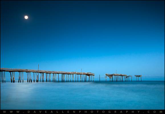 Cape Hatteras Outer Banks NC Broken Frisco Pier OBX - Crossing Over