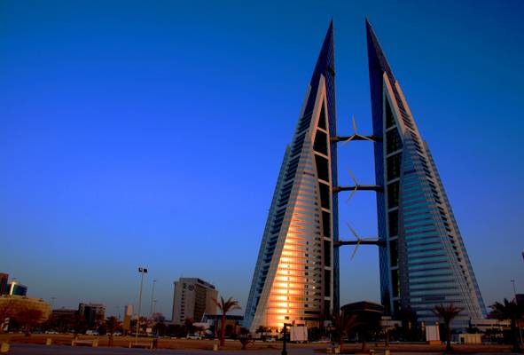 Manama, the famous wind generators