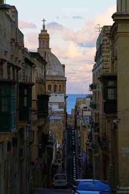 Old Mint St by evening, Valletta, Malta