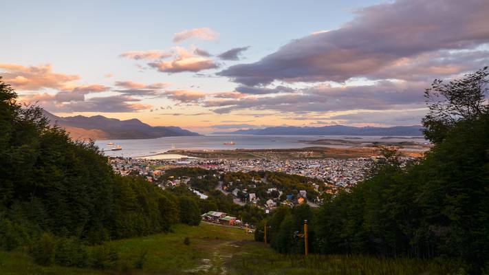 Ushuaia from Downhill Slope