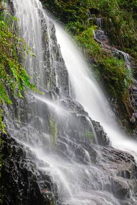 Running water of Silver Waterfall, Sapa, Vietnam
