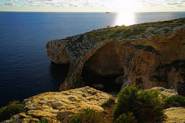 Blue Grotto by sunset, Malta