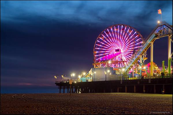 Santa Monica Pier Los Angeles Rollercoaster