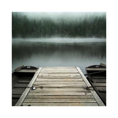 A lake on a foggy morning in Black Forest, Germany